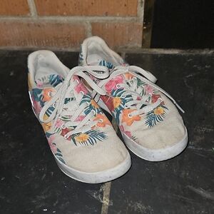 NO BULL Colorful floral Canvas Shoes